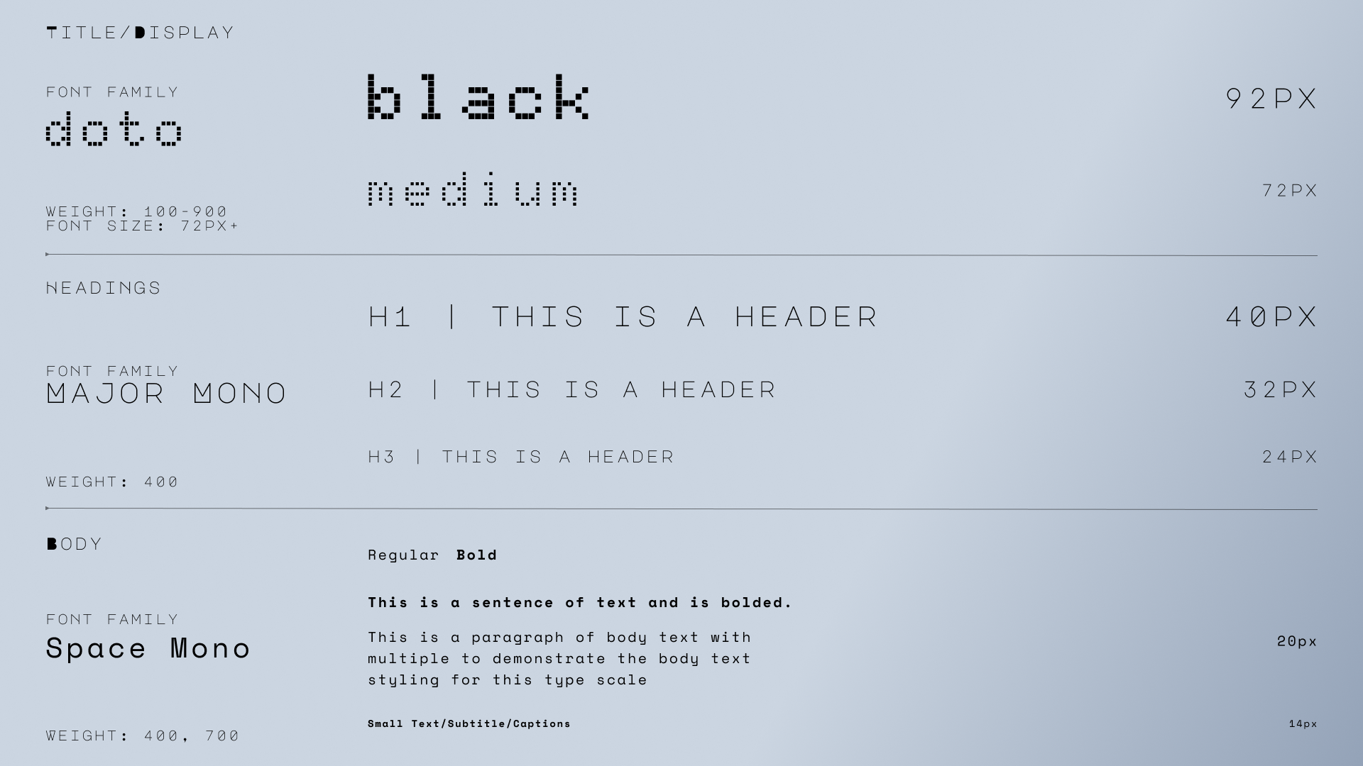 scilent ui typography