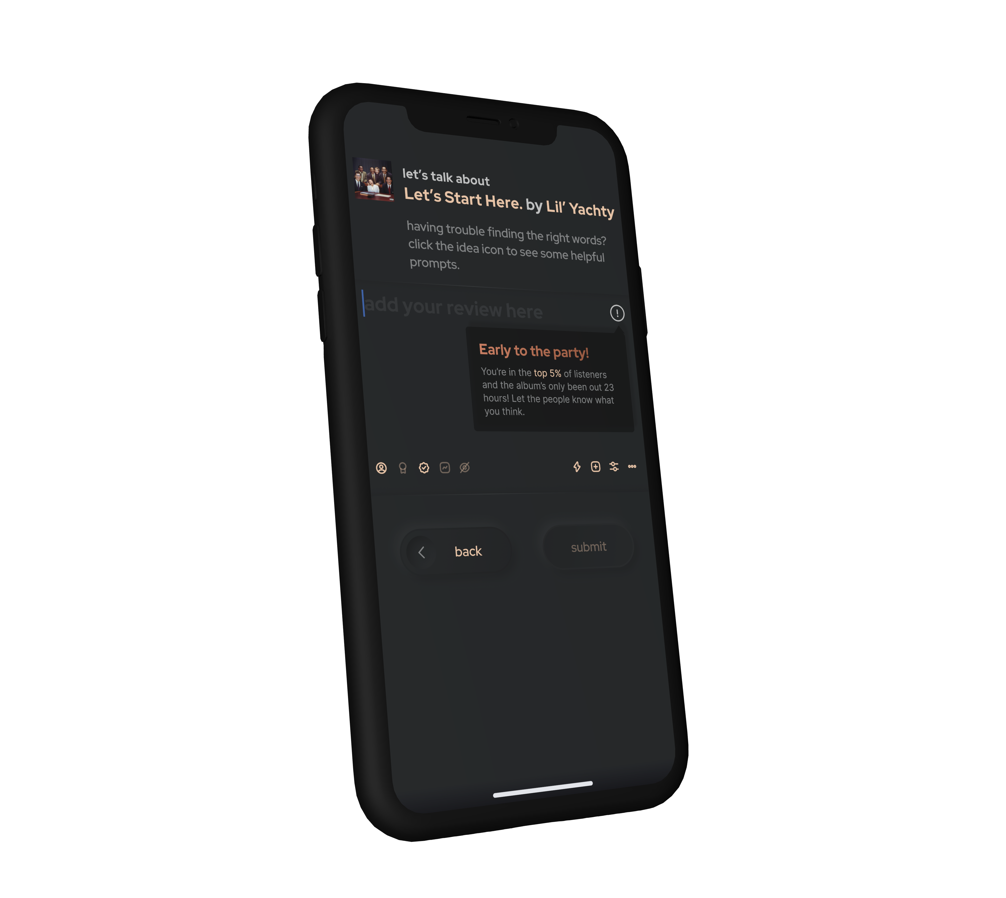 scilent music review mockup