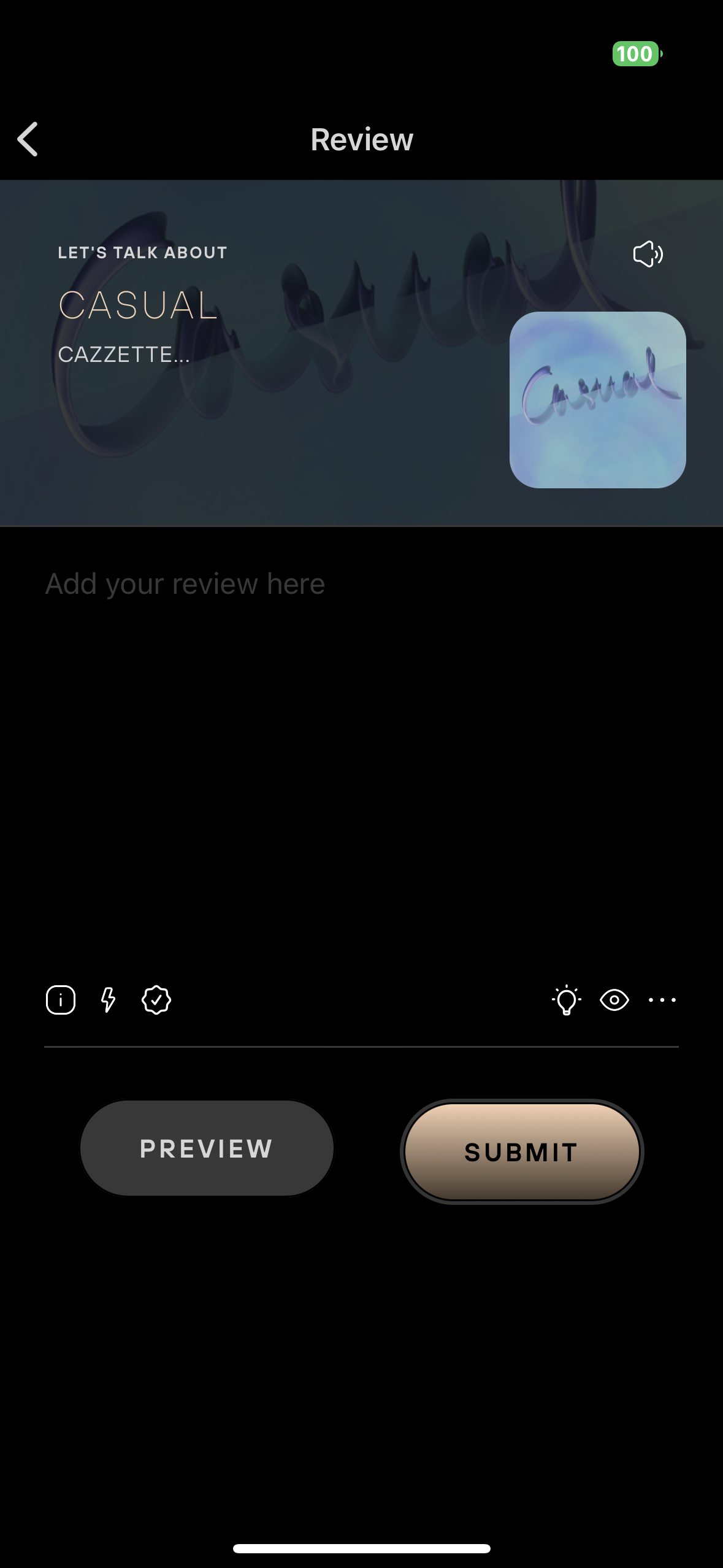scilent music review prototype